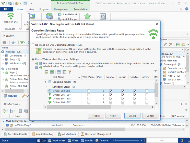 WOL Settings Configuration